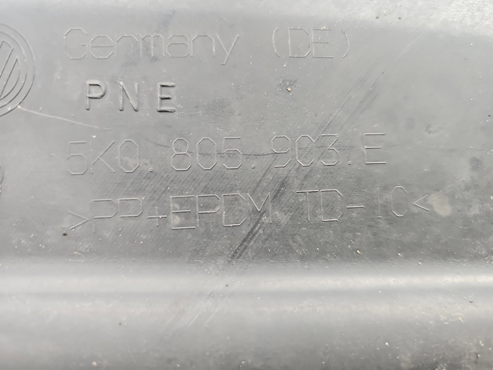 Scut sub bara Volkswagen Golf 6 (5K1) [Fabr 2009-2013] 5K0805903E - imagine 5