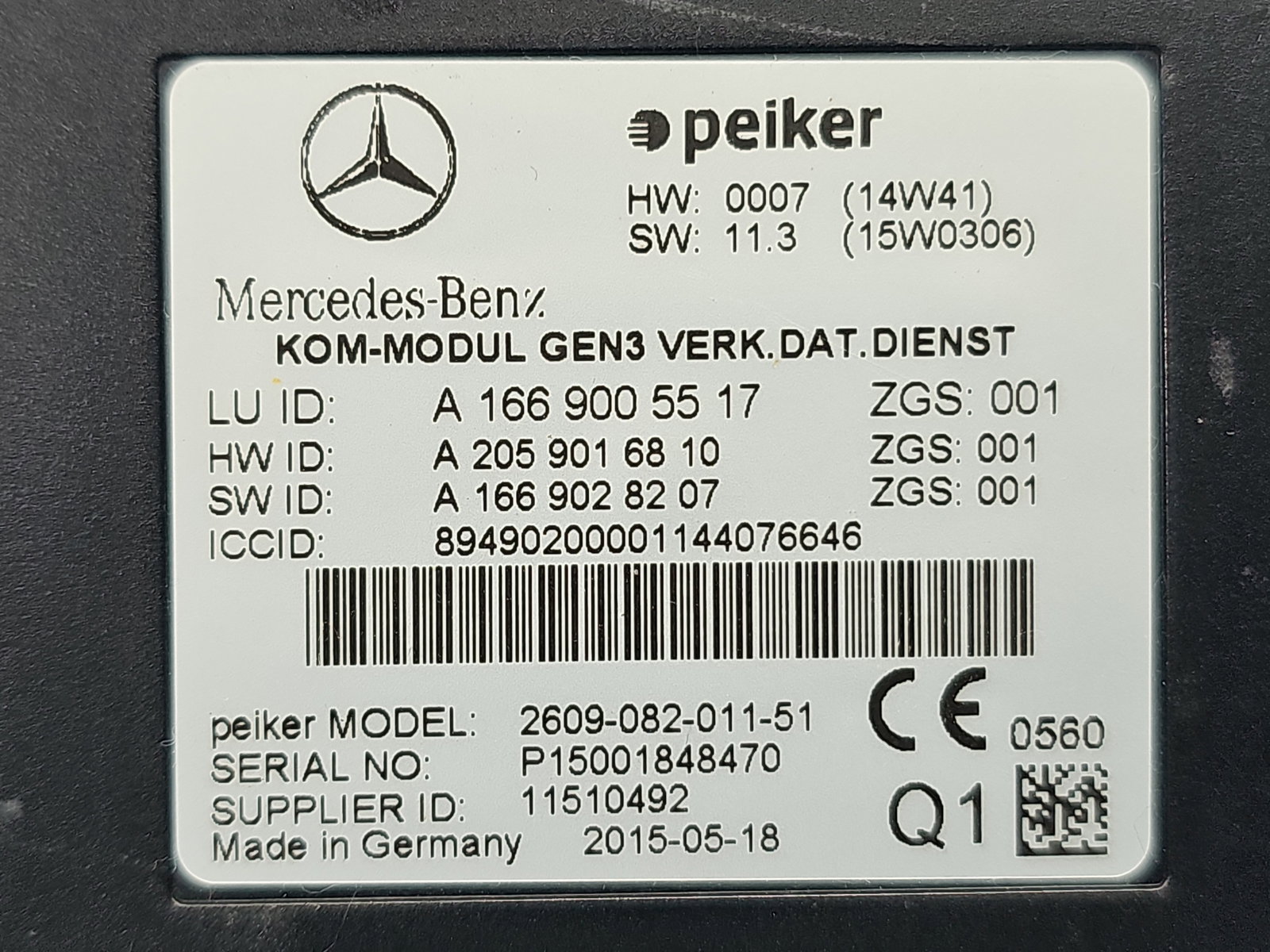 Modul confort Mercedes Clasa E (W212) Facelift [Fabr 2009-2016] A1669005517 - imagine 6