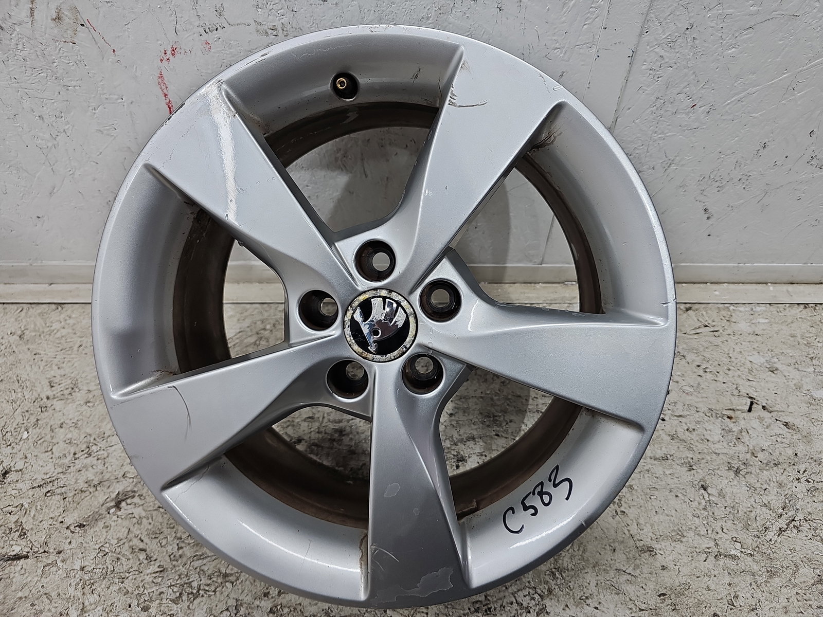 Set jante aliaj Skoda Rapid (NH3) [Fabr 2012-2019] Fastback 5JA601025A - imagine 2
