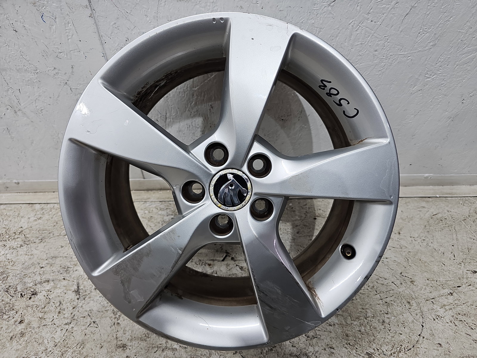 Set jante aliaj Skoda Rapid (NH3) [Fabr 2012-2019] Fastback 5JA601025A - imagine 8
