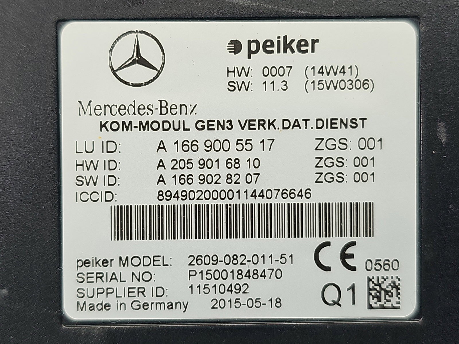 Modul confort Mercedes CLS (C218) [Fabr 2011-2018] A1669005517 - imagine 2