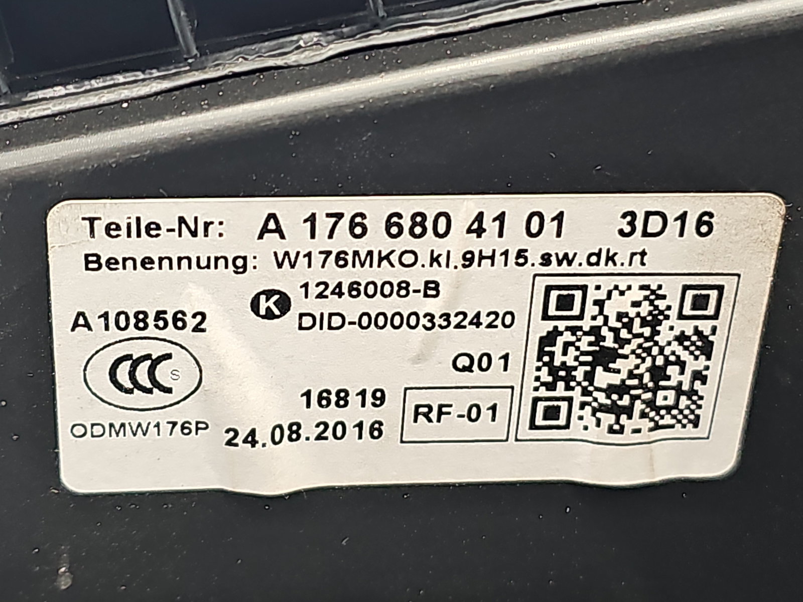 Cotiera Mercedes Clasa A (W176) [Fabr 2012-2018] A1766804101 - imagine 9