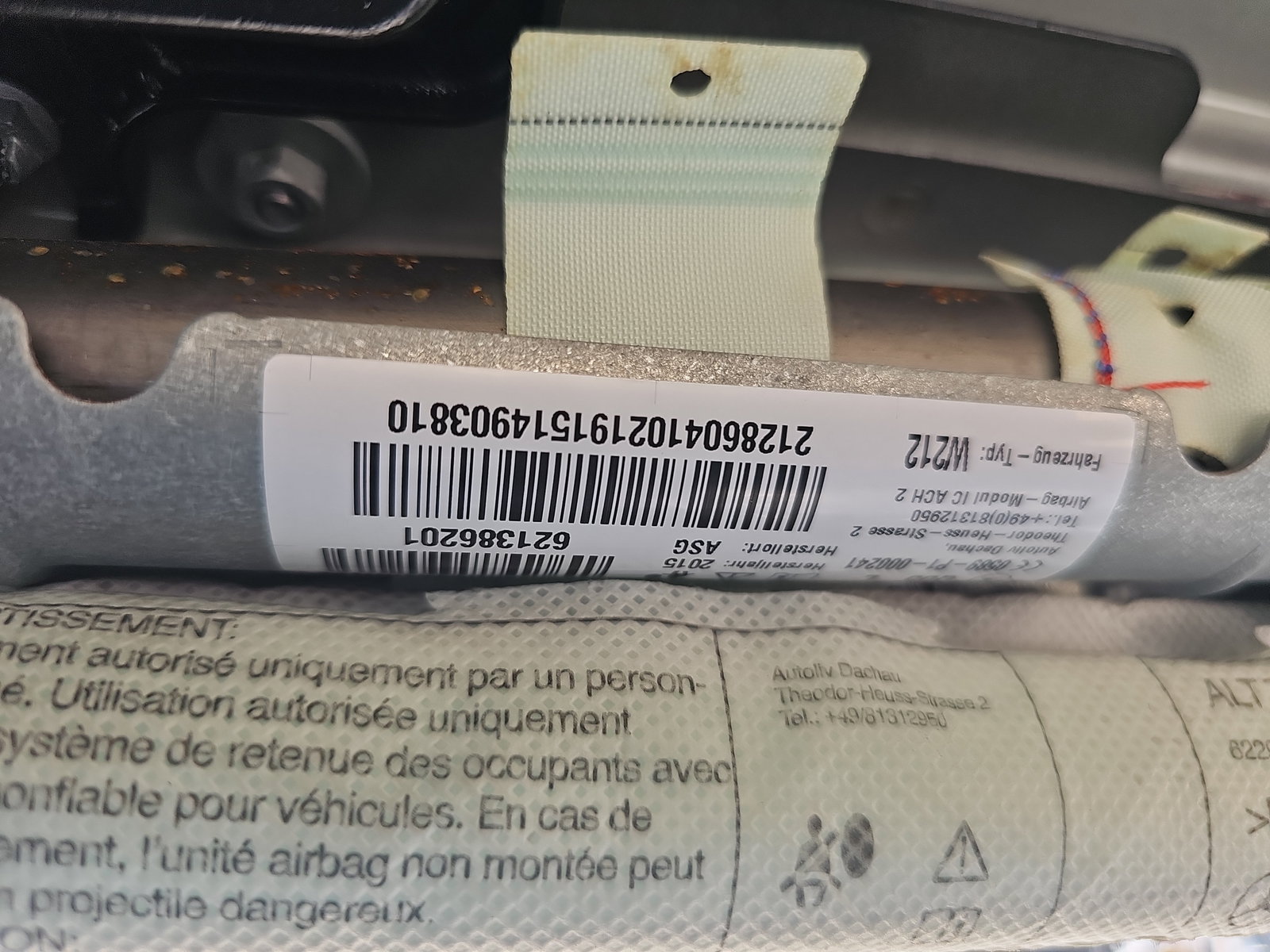 Airbag cortina stanga Mercedes Clasa E (W212) Facelift [Fabr 2009-2016] A2128604102 - imagine 5