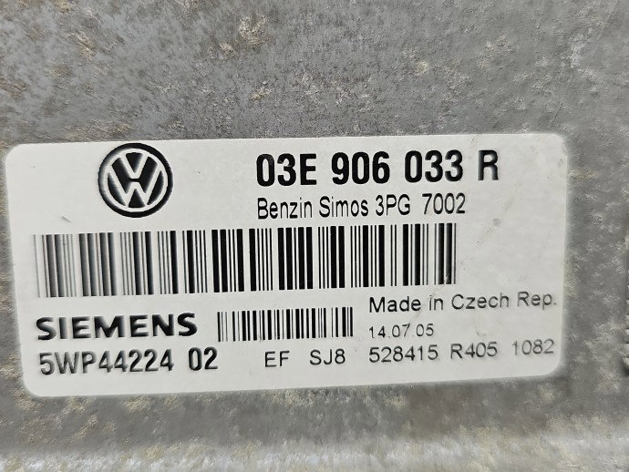 Calculator motor ECU Volkswagen Polo (9N) [Fabr 2001-2008] 03E906033R 1.2 Benz BME 47KW / 64CP