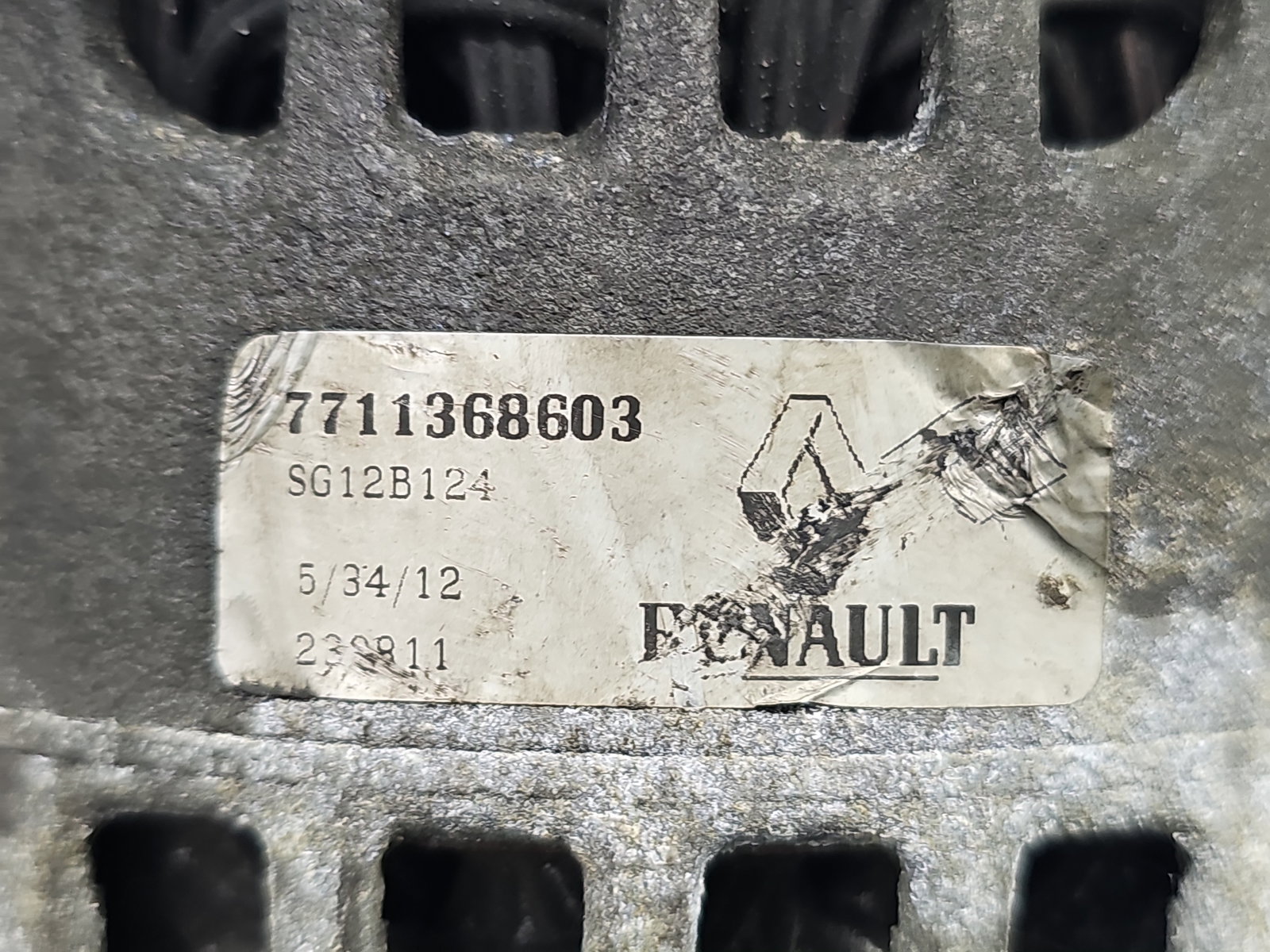 Alternator Renault Grand Scenic 2 [Fabr 2003-2008] 7711368603 1.9 CDI F9Q803 96KW / 130CP - imagine 6