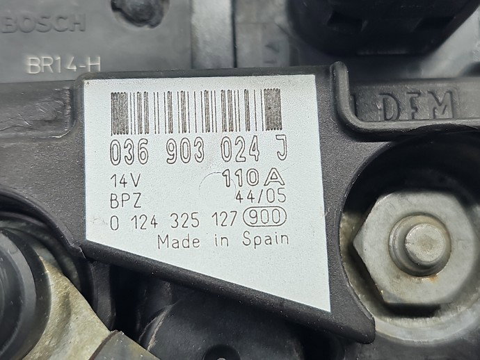 Alternator Volkswagen Golf 5 (1K1) [Fabr 2004-2008] 036903024J 1.4 Benz BCA 55KW / 75CP