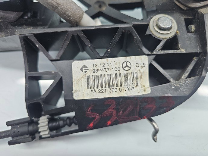 Maner usa stanga spate Mercedes Clasa S (W221) [Fabr 2005-2013] Berlina  197 Negru obsidian