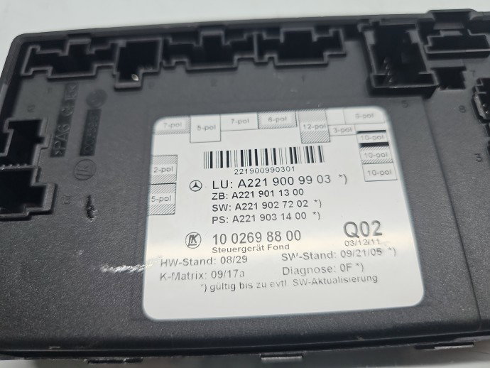 Modul confort Mercedes Clasa S (W221) [Fabr 2005-2013] A2219009903
