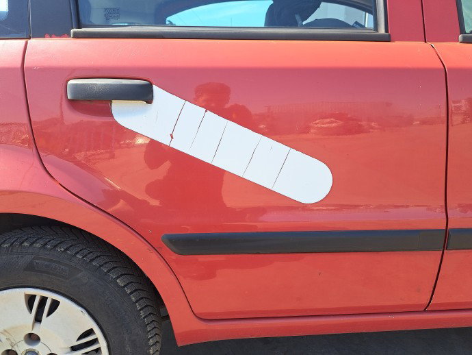 Usa dreapta spate Fiat Panda (169) [Fabr 2003-2012] 5B2 ALFA WHITE