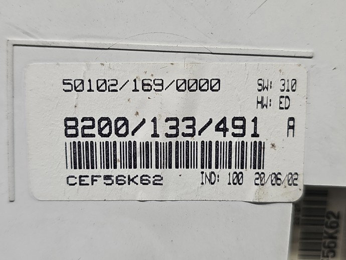 Ceas bord Renault Kangoo 1 [Fabr 1997-2007] 8200133491