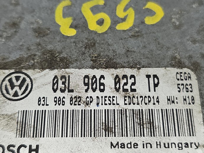 Calculator motor ECU Seat Leon (1P1) [Fabr 2005-2011] 03L906022TP 2.0 TDI CEGA 125KW / 170CP