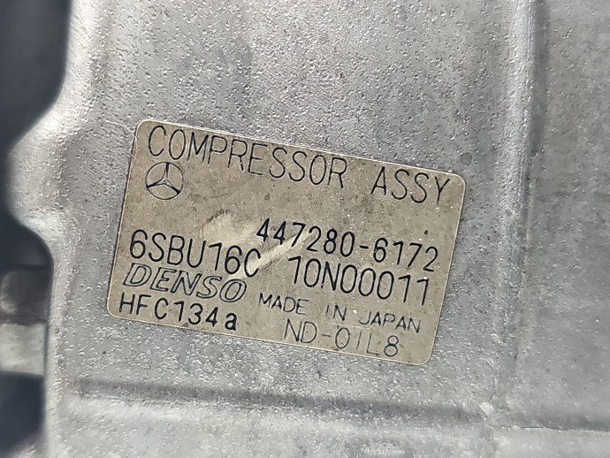 Compresor clima Mercedes Clasa S (W221) [Fabr 2005-2013] 447280-6172 3.0 CDI 642862 190KW / 258CP