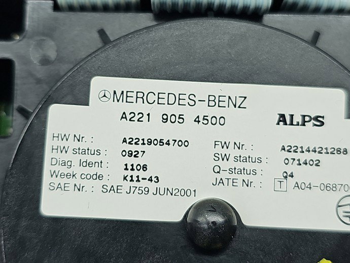 Consola centrala Mercedes Clasa S (W221) [Fabr 2005-2013] A2219054500