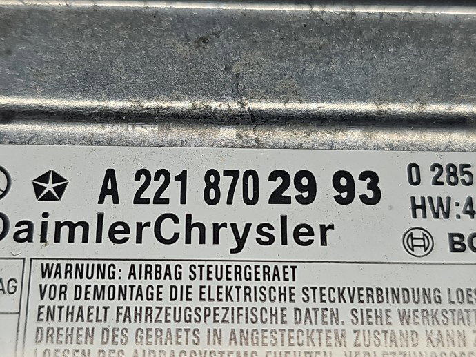 Calculator airbag Mercedes Clasa S (W221) [Fabr 2005-2013] A2218702993 3.0 CDI 642862 190KW / 258CP