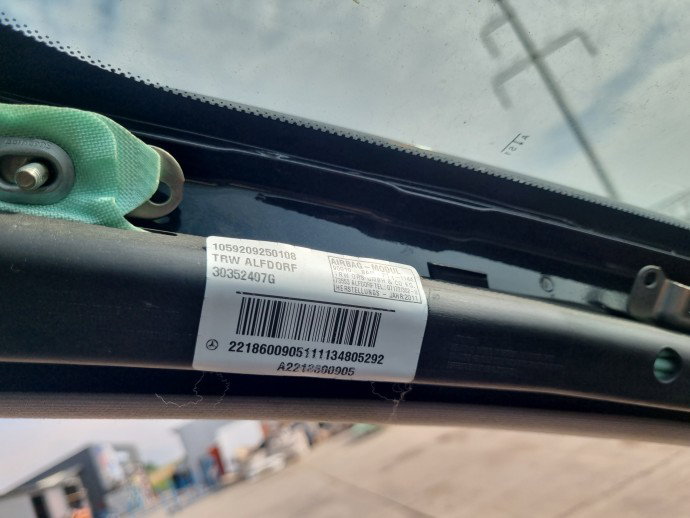 Airbag cortina stanga Mercedes Clasa S (W221) [Fabr 2005-2013] A2218600905
