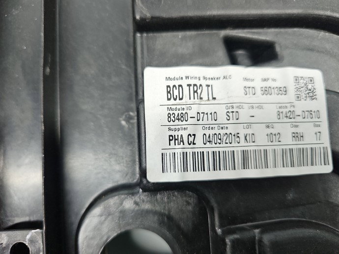 Macara electrica geam dreapta spate Hyundai Tucson (TL) [Fabr 2015-2020] SUV 83480-D7110