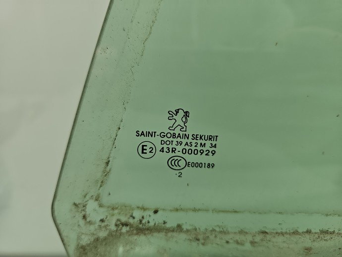 Geam usa stanga spate PEUGEOT 508 [Fabr 2010-2018] Berlina OEM