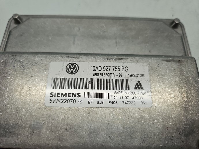 Calculator motor ECU Volkswagen Touareg (7LA, 7L6) [Fabr 2003-2010] 0AD927755BG 3.0 TDI BKS 165KW / 224CP