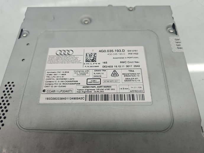 Unitate multimedia AUDI A6 (4G2, C7) [Fabr 2012-2017] 4G0035193D