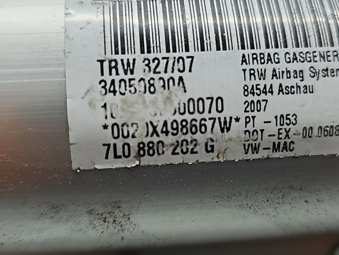 Airbag pasager Volkswagen Touareg (7LA, 7L6) [Fabr 2003-2010] 7L0880202G