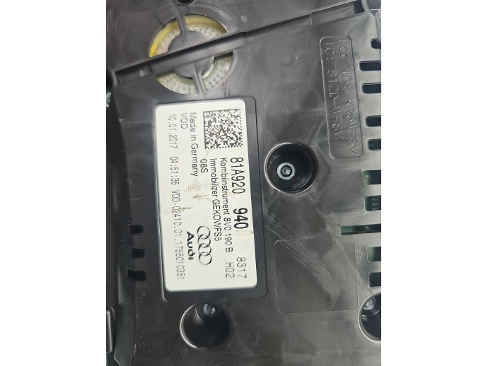 Ceas bord AUDI Q2 (GAB) [ Fabr 2016-prezent] 81A920940