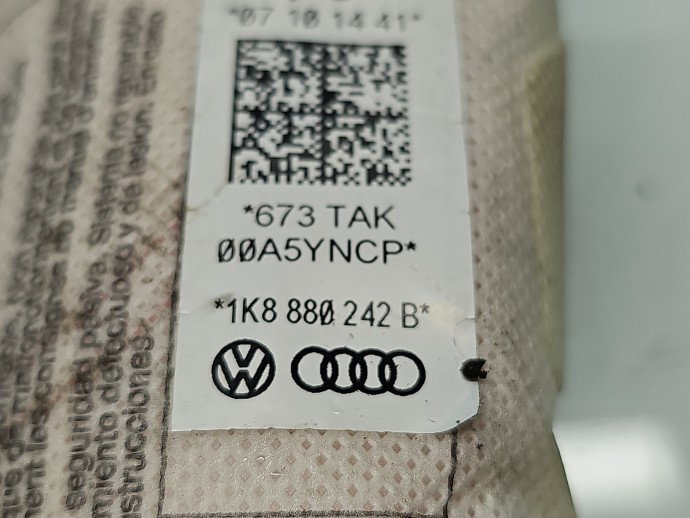 Airbag lateral dreapta Volkswagen Passat CC (358) [Fabr 2012-2016] 1K8880242B