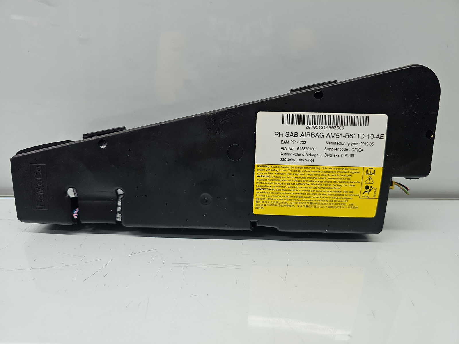 Airbag lateral dreapta Ford C-Max 2 [Fabr 2010-2015] AM51-R611D-10-AE