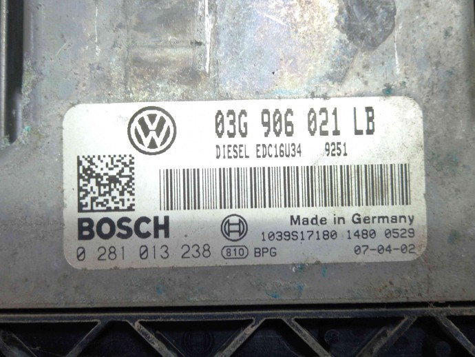 Calculator motor ECU 03G906021LB Skoda Octavia 2 (1Z3) [Fabr 2004-2013] 1.9 BXE