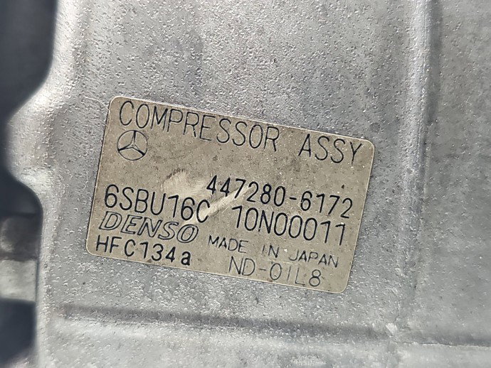 Compresor clima Mercedes Clasa C (W204) [Fabr 2007-2014] 447280-6172 3.0 CDI 642862 190KW / 258CP