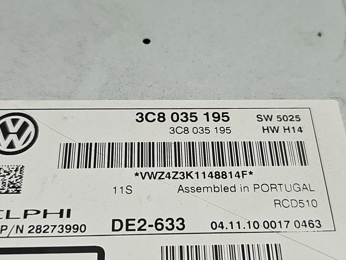 Radio CD Volkswagen Touran (1T3) [Fabr 2010-2015] 3C8035195