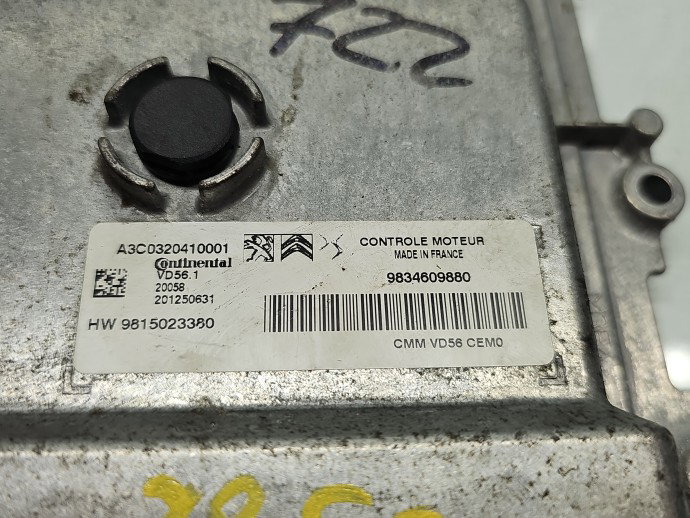 Calculator motor ECU Opel Crossland X [Fabr 2017-2020] 9834609880 1.2 Benz B12XHL 96KW / 130CP