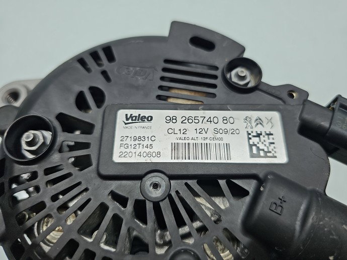 Alternator Opel Crossland X [Fabr 2017-2020] 9826574080 1.2 Benz B12XHL 96KW / 130CP