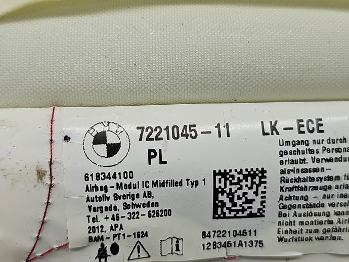 Airbag cortina stanga Bmw 3 (F30) [Fabr 2012-2017] 7221045-11