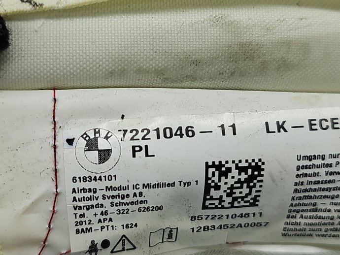 Airbag cortina dreapta Bmw 3 (F30) [Fabr 2012-2017] 7221046-11