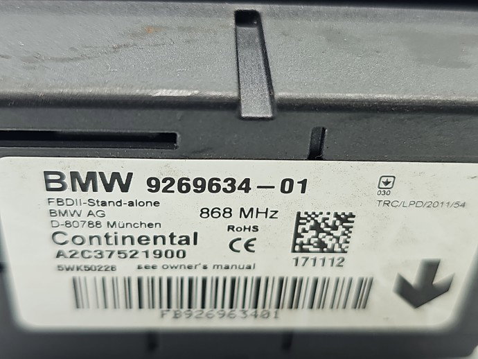 Modul confort Bmw 3 (F30) [Fabr 2012-2017] 9269634-01