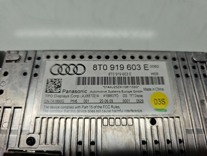 Display bord AUDI A4 (8K2, B8) [Fabr 2008-2015] 8T0919603E
