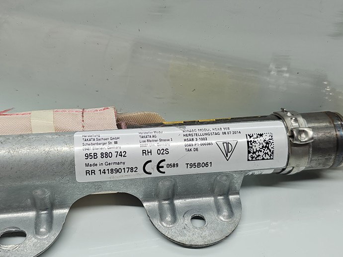 Airbag cortina dreapta PORSCHE Macan [Fabr 2014-2017] 95B880742