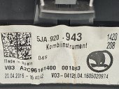 Ceas bord Skoda Rapid (NH3) [Fabr 2012-2019] 5JA920943