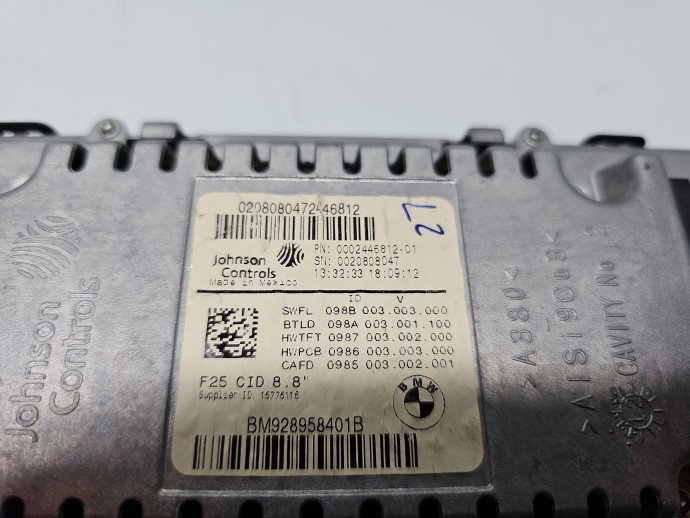 Display bord Bmw X3 (F25) [Fabr 2010-2017] 9289584-01