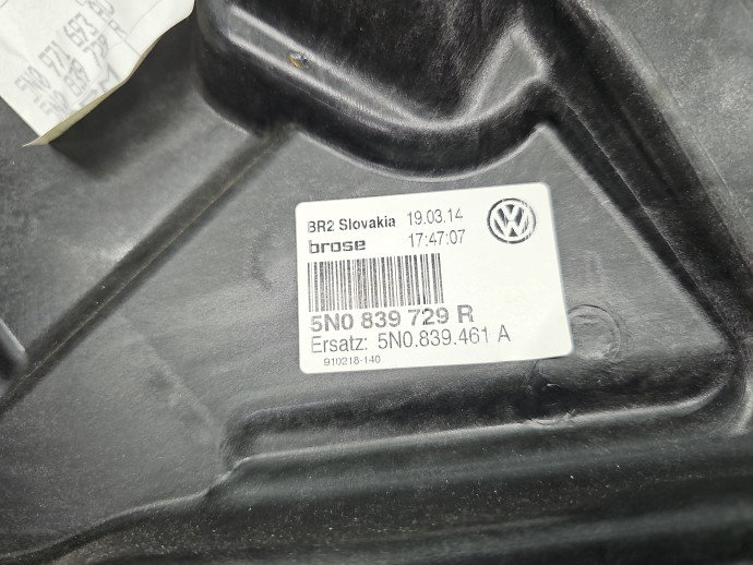 Macara electrica geam stanga spate Volkswagen Tiguan (5N) [Fabr 2007-2016] Hatchback 5N0839729R