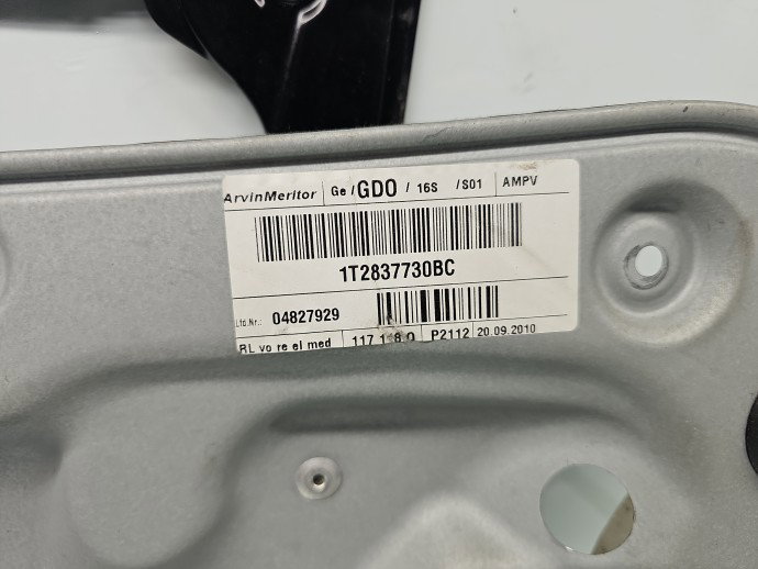 Macara electrica geam dreapta fata Volkswagen Touran (1T3) [Fabr 2010-2015] 1T2837730BC
