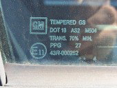 Geam usa dreapta fata Opel Meriva A [Fabr 2003-2009] OEM