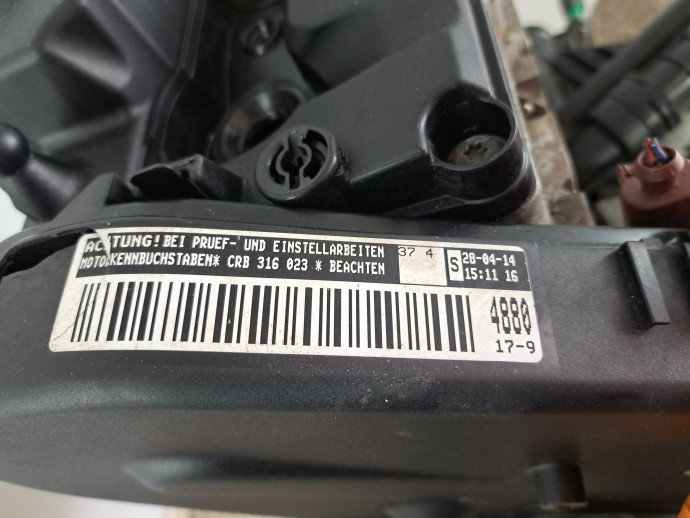 Motor complet ambielat Volkswagen Golf 7 (5G) [Fabr 2014-prezent] CRB 2.0 TDI CRBC 110KW / 150CP