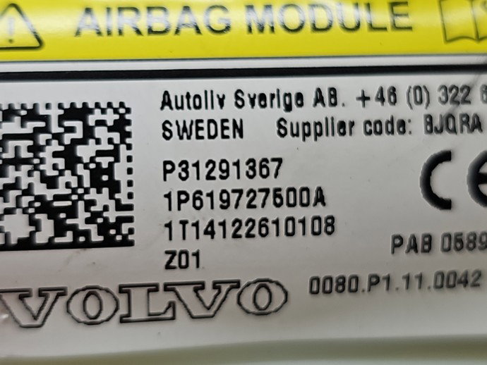 Airbag pasager Volvo V40 II [Fabr 2013-2019] 31291367