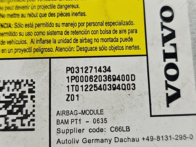 Airbag genunchi Volvo V40 II [Fabr 2013-2019] 31271434
