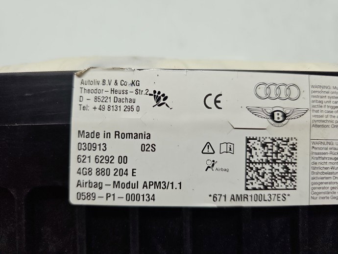 Airbag pasager AUDI A6 (4G2, C7) [Fabr 2012-2017] 4G8880204E