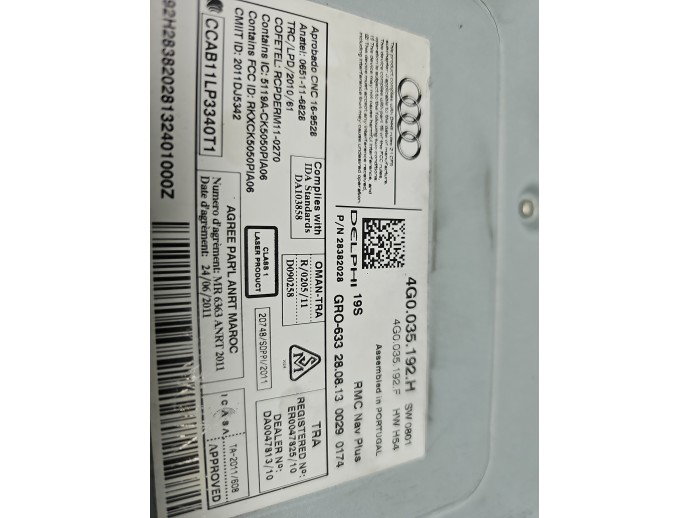 Unitate multimedia AUDI A6 (4G2, C7) [Fabr 2012-2017] 4G0035192H