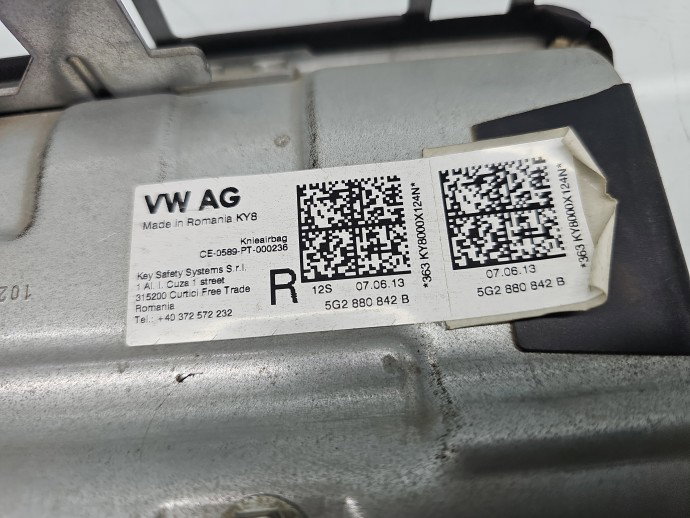 Airbag genunchi Volkswagen Golf 7 (5G) [Fabr 2014-prezent] 5G2880842B