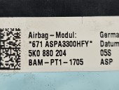 Airbag pasager Volkswagen Scirocco (137) [Fabr 2008-2017] 5K0880204