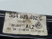 Macara electrica geam dreapta spate Volkswagen Golf 7 (5G) [Fabr 2014-prezent] Sedan 5G4839462C